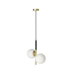 Lustră pe cablu DUO 2xE14/40W/230V aurie/neagră