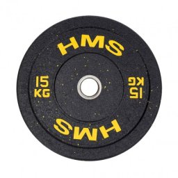Greutate Bumper Plate 15 kg/51 mm HMS HTBR15-galben