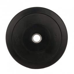 Greutate Cauciuc Bumper Plate SPORTMANN - 5 kg / 51 mm - Negru
