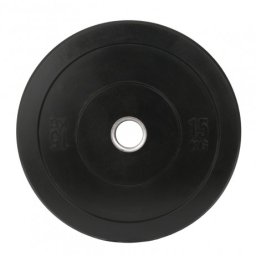 Greutate Cauciuc Bumper Plate SPORTMANN - 15 kg / 51 mm - Negru