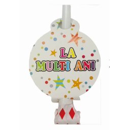 Set 8 suflatori colorate stelute La multi ani