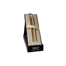 Set pix+stilou Daco SE218 auriu cu accesorii aurii