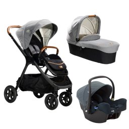 Carucior pentru copii multifunctional 3 in 1 Finiti Signature Carbone/Lagoon (Carucior Finiti Carbone + Landou Ramble Carbone+ scoica i-Snug Lagoon)