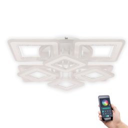 Plafonieră Trigos PL8 KL151047, L:74 cm, 252W LED, albă