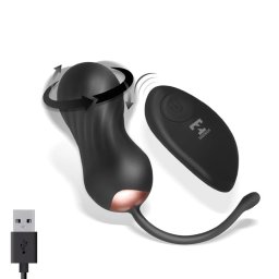 Tardenoche Zigzag Vibrating and Zigzagging Egg with Remote Control Black