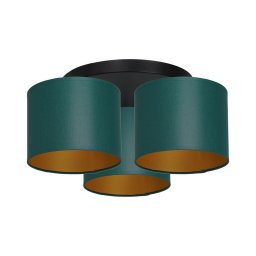 Lustră aplicată ARDEN 3xE27/60W/230V verde/aurie