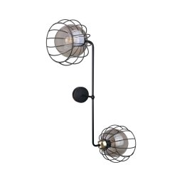 Aplică SOLO BLACK 2xE27/60W/230V neagră/aurie