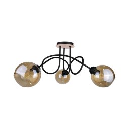 Lustră aplicată VENUS WOOD 3xE27/60W/230V