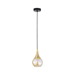 Lustră pe cablu LACRIMA HONEY 1xE27/60W/230V