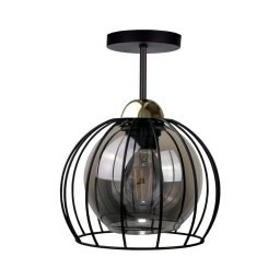 Lustră aplicată SOLO BLACK 1xE27/60W/230V neagră/aurie