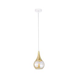 Lustră pe cablu LACRIMA WHITE 1xE27/60W/230V