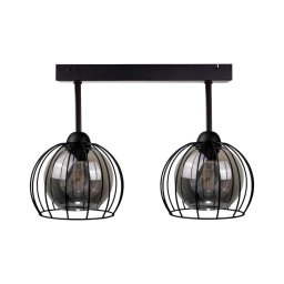 Lustră aplicată SOLO BLACK 2xE27/60W/230V