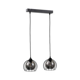 Lustră pe cablu SOLO BLACK 2xE27/60W/230V