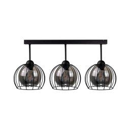 Lustră aplicată SOLO BLACK 3xE27/60W/230V