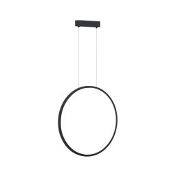 Lustră LED suspendată pe cablu SATURNO, 28W, 230V, Ø 50 cm, IP44, negru