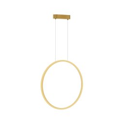 Lustr LED SATURNO 28W, 50 cm, IP44, auriu, cu cablu