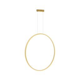 Lustr LED SATURNO 46W, 80 cm, IP44, auriu, cu cablu