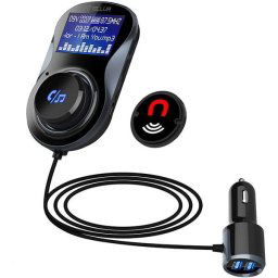 Modulator FM FMT-B4, bluetooth, microSD, USB QuickCharge 3.0, Negru