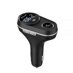 Modulator FM FMT-B5, bluetooth, microSD, 2 x USB 2.4A, microfon, negru
