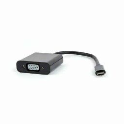 CABLU video GEMBIRD- adaptor USB 3.1 Type-CT) la VGAM)- 15cm- rezolutie maxima Full HD1920 x 1080) la 60Hz- negru- AB-CM-VGAF-01