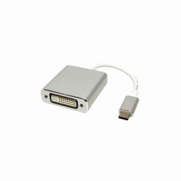 CABLU video SPACER- adaptor USB 3.1 Type-CT) la DVI-I DLM)- 15cm- rezolutie maxima 4K UHD3840 x 2160) la 30 Hz- silver- SP-CM-DV