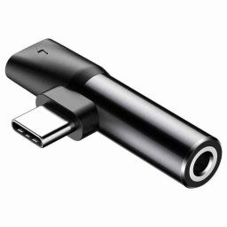 ADAPTOR Incarcare si audio Baseus- 1 x USB Type-CT) la 1 x USB Type-CM) si 1 x Jack 3.5mmM)- negru CATL41-01 timbru verde 0.25 l