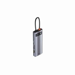 DOCKING Station Baseus Metal Gleam- conectare PC USB Type-C- USB 3.0 x 3- Card reader SD x 1- MicroSD x 1- USB Type C x 1 PD 100