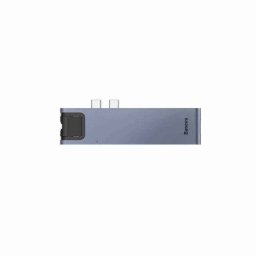 DOCKING Station Baseus- conectare PC USB Type-C x 2- USB 3.0 x 2- USB Type C x 1 PD 87W- Card reader SD x 1- MicroSD x 1- HDMI x