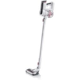 Aspirator vertical fără fir Severin 400W, 23 kPa, autonomie 60 min, filtru HEPA E12, perie electrică cu LED, 0.4L, alb