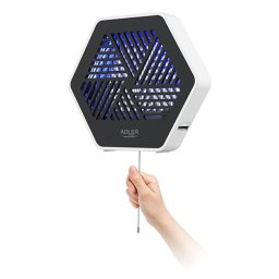 Lampa UV anti-insecte Plastic, Alb/Negru