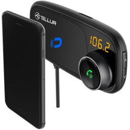 Modulator FM FMT-B6 cu suport magnetic pentru telefon, bluetooth, microSD, 2 x USB, microfon, negru