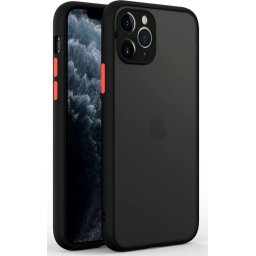 Husa iPhone 14 Silicon+Plastic Colored Red Buttons