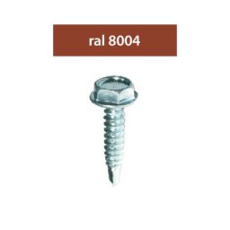SURUBURI PERFORATOARE RAL8004-ARAMIU 4.8X28MM, 250/SET