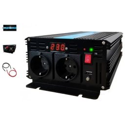 Invertor auto de la 12V la 230V 1500W unda sinusoidala pura TED000385