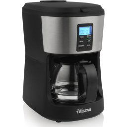 Cafetiera CM-1280, 650 W, 0.75 l, 6 cesti, control digital, Negru/Inox