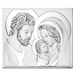 Icoana Sfanta Familie Argint 46 x 37 cm