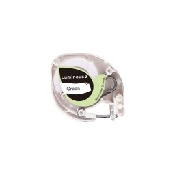 Etichete AIMO compatibile DYMO LetraTag, 12 mm, fotoluminiscente, lumineaza in intuneric, Q5-LMG31