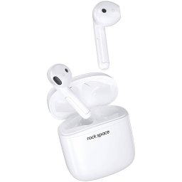 Handsfree Casti Bluetooth Rock TWS Space EB100, SinglePoint, Alb