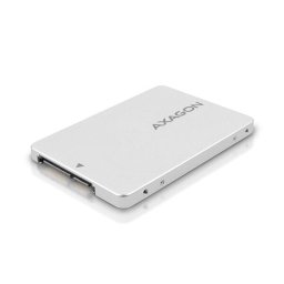 Adaptor 2.5 inch SATA la M.2 SATA SSD Axagon RSS-M2SD, Aluminiu, Compatibil SSD M.2 NGFF 2230/2242/2260/2280, Argintiu