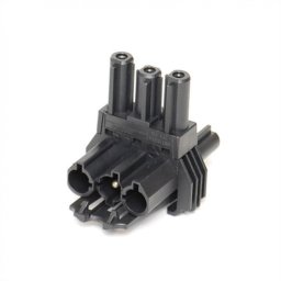 Adaptor WIELAND GST18 1 x In - 2 x Out cu optiune de montare Negru, BACHMANN 375.107