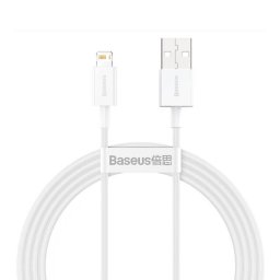 Superior, Fast Charging Data Cable pt. smartphone, USB la Lightning Iphone 2.4A, 1.5m, alb