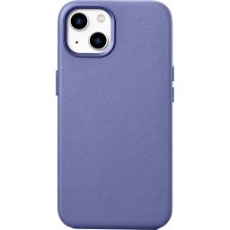 Husa Husa Capac Spate Piele, Compatibila cu MagSafe Light Purple Mov APPLE iPhone 14