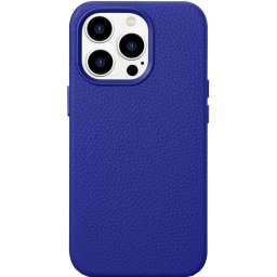 Husa Husa Capac Spate Din Piele, Compatibila Cu MagSafe Dark Blue Albastru APPLE Iphone 14 Pro Max