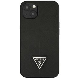 Husa Husa Capac Spate Saffiano Triangle Logo Negru APPLE Iphone 14 Plus