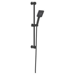 Set de dus cu bara, para si dus de mana, 3 functii, negru mat