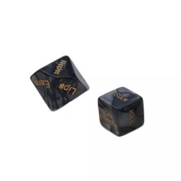 Set 2 zaruri erotice pentru adulti, cu parti ale corpului, Gonga® Negru