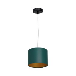 Lustră pe cablu ARDEN 1xE27/60W/230V d. 18 cm verde/auriu