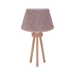 Lampă de masă Duolla BOUCLE 1xE27/15W/230V d. 28 cm maro/lemn