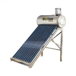 Panou solar nepresurizat cu 12 tuburi vidate si boiler din inox MOTAN Solar 120 litri, flotor 5 litri inclus