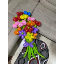 Buchet baloane modelaj flori umflate